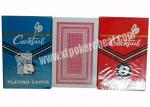 India Cocrtaie Black / Red Playing Paper Side Marked Magic Cards for Poker