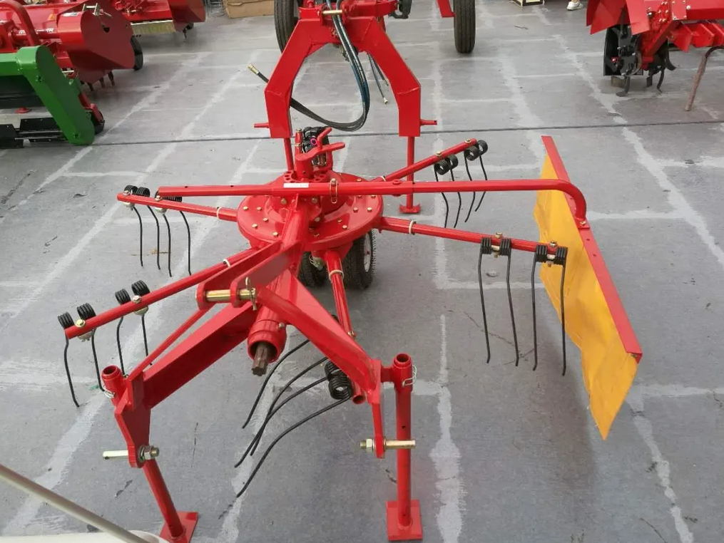 Pto Driven Hay Rake 9LD Rotary Hay Rake Tedder – Tractor-Mounted Farm Grass Equipment