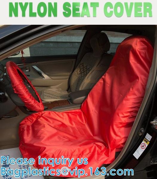 Cheap Reusable Cars Accessories,  Nylon Car Seat Covers, Universal For Car Shops, Steering Wheel Cover Fabric for sale