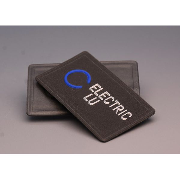 Custom 3M Reflective Embossed Raised Logo Heat Transfer Labels For Apparel