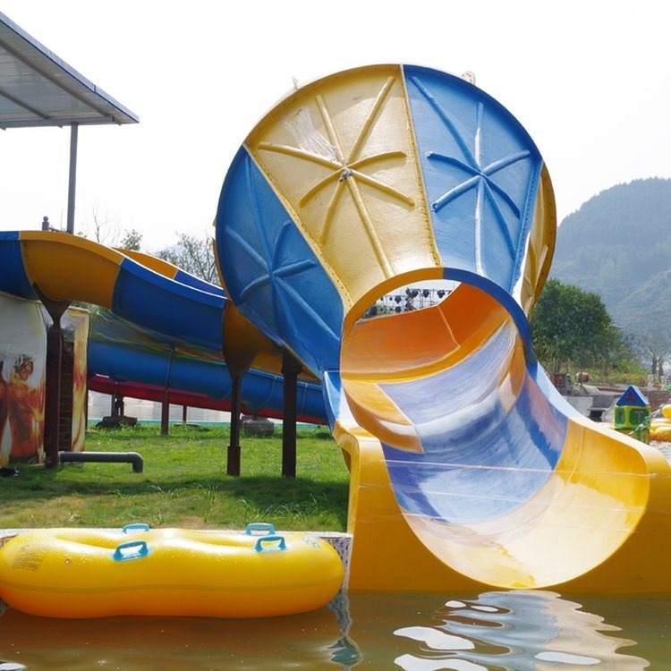 Small Speaker Water Slide Tornado Fiberglass Slide for Park