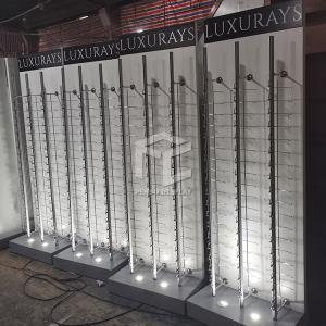 China Laminate Sunglass Wall Display Case For Optical Store on sale