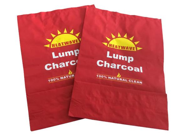 Cheap Briquette BBQ Charcoal Bag 5kg Brown Packaging Bag Kraft Paper Material for sale