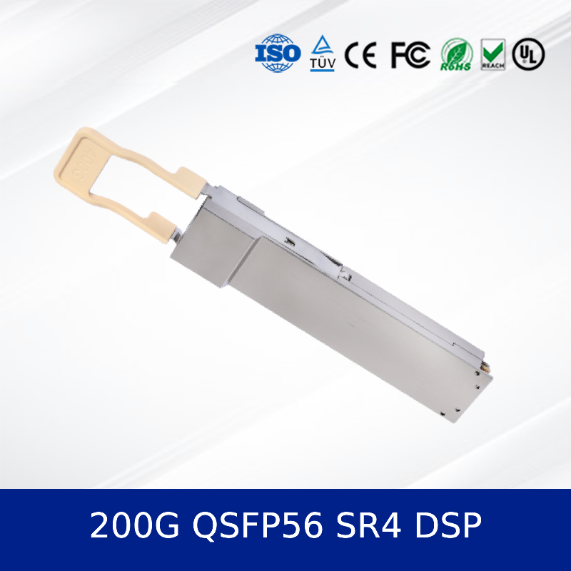 Best Ethernet High-Performance 200G QSFP56 SR4 DSP Optical Transceiver Module New wholesale