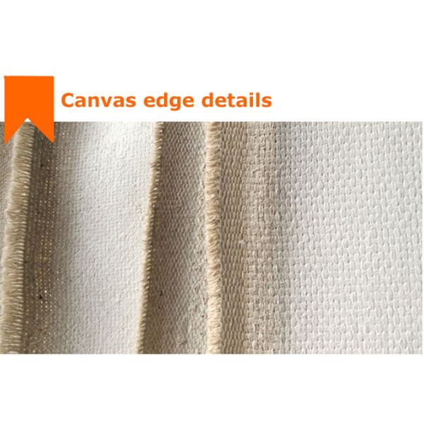 Premium Medium Textured Hand Painted Primed Rain Dew Linen Canvas Roll