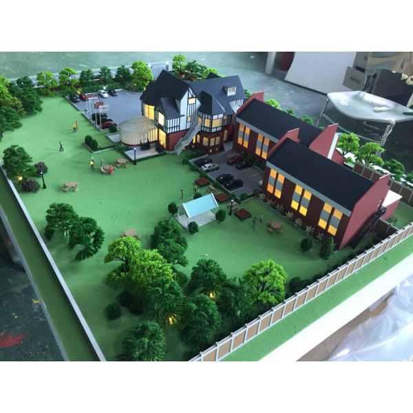 Laser cut 3D Architecture House Model Machine Cut / Handmade Technic