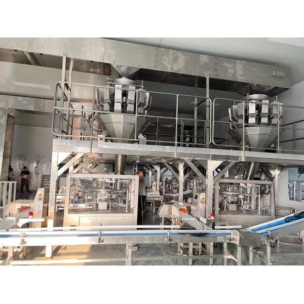 1Ph. 220V 50Hz Automatic Packaging Line With Optional Swing Arm Rejector High Capacity