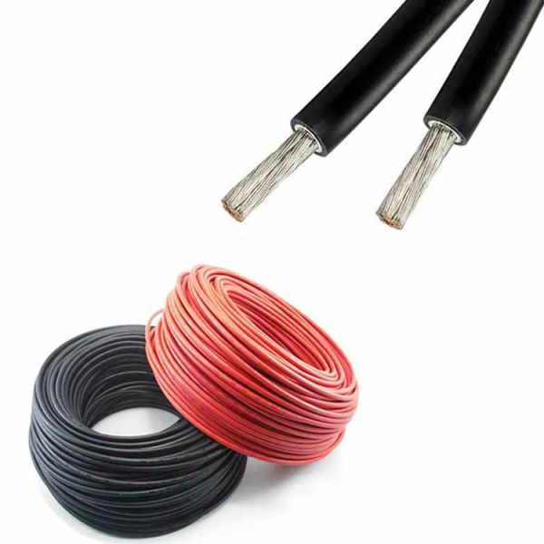 T4 Battery Solar Pv Cable 6mm 4mm Dustproof Low Voltage