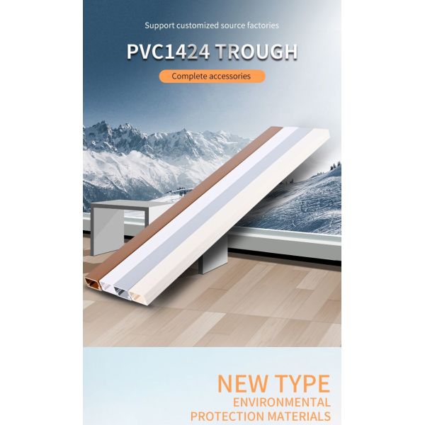 Square PVC Wireway Cable Trunking System