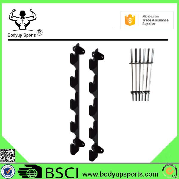 Cheap Vertical Barbell Storage Rack , Barbell Weight Rack Cast Iron Material for sale