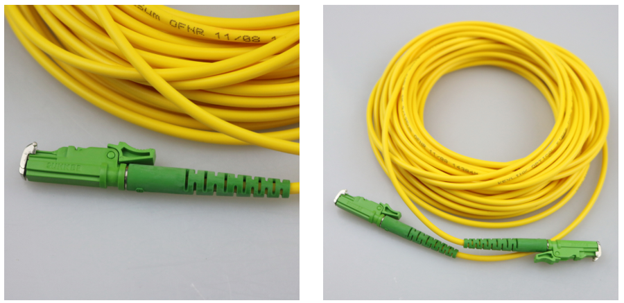 E2000/APC to E2000/APC, LSZH, 3.0mm, Simplex, G.657A2 or OM2, 3 meters Indoor patch cord