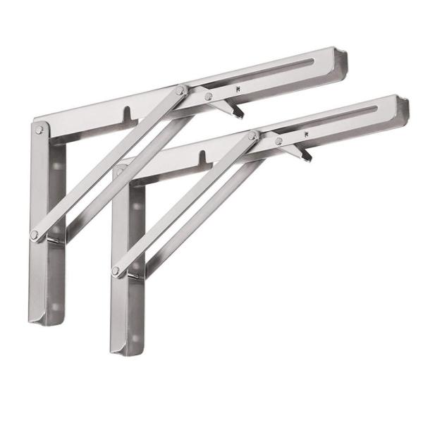 Cheap Triangle Adjustable Bench Table Bracket L Angle Wall Mounting Shelf for sale