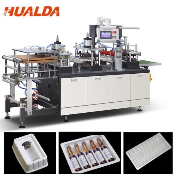 Stable Plastic Cup Plate Making Machine , Cup Lid Machine 0.1 To 1.5 Mm Sheet Thick