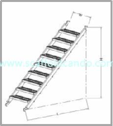 China 8 steps 9 steps Q235 scaffolding galvanized stair case with 50mm hooks for Ringlock scaffolding system passageway on sale