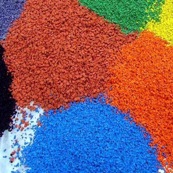 Cheap Plastic Playground Crumb Rubber Granule Recycled Chipped Rubber Mulch for sale