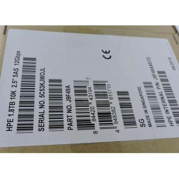J9F49A MSA HP Hard Disk 1.8TB 12G SAS 2.5 10K 787649-001 1 Year Warranty