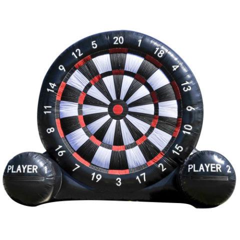 Cheap Outdoor Giant Inflatable Outdoor Games Velcro Dart Board With Balls Custom Logo for sale