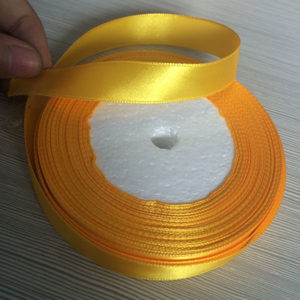 Various Colors Solid Color Satin Ribbon Roll1.5 - 2cm Size Wide 100% Polyester