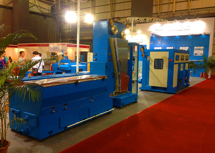 PID Synchronous Spooler Straight Line Cable Drawing Machine With Continuous