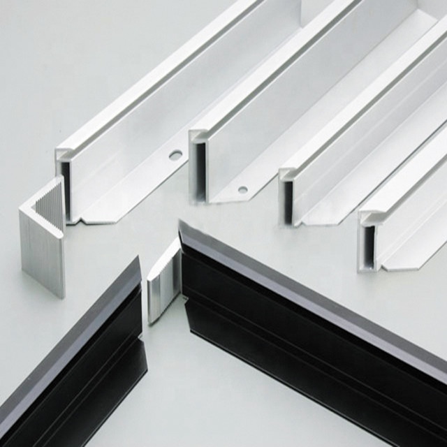 6000 Series Aluminum Solar Panel Frame Square Shape Heat Insulation