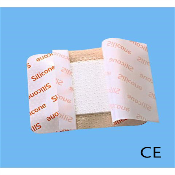Absorbency White Silicone Foam Wound Dressing Flexible Waterproof Adhesive Sterile Foam Dressing