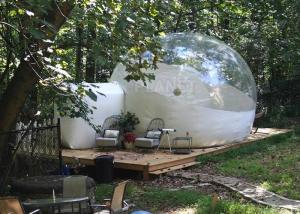 4 M Inflatable Lawn Tent Clear Bubble , Inflated Bubble Tent With Frame Tunnel