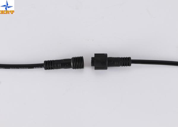 Cheap Black M12  / M8 Cable Assembly IP67 Waterproof / Connector Cable Assemblies for sale