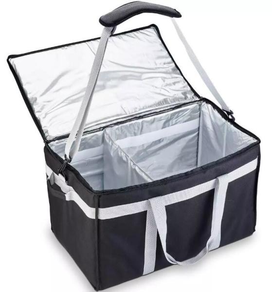Cheap Foldable Lunch Insulated Cooler Bag Heated Food Delivery Bag Thermal Pizza Delivery Cooler Bag for sale