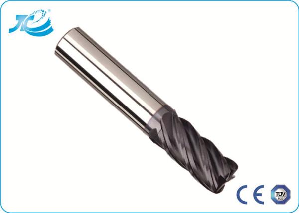 Cheap 2 4 6 Flute End Mill , Corner Radius End Mill with TiAN / TiCN / TiN / ARCO Coating for sale