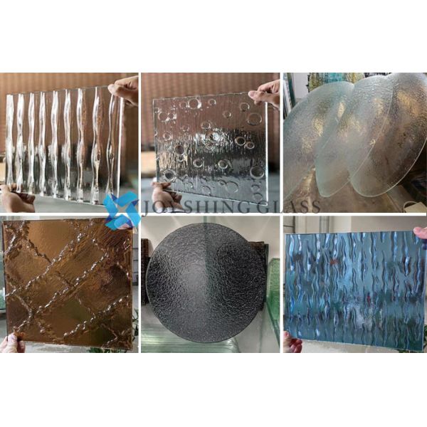 cutsomized hot melt glass pattern Customized Curved Hot Melt Glass Pattern Shape Color Size Thickness