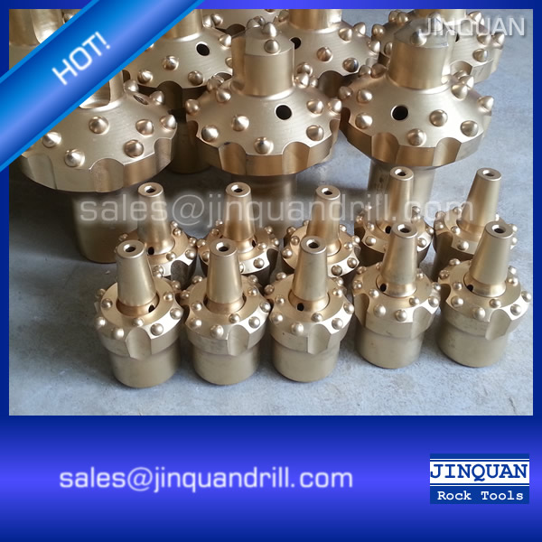 dome type reamer bits, reaming tools, pilot adapter bit T38*102mm & T38*127mm