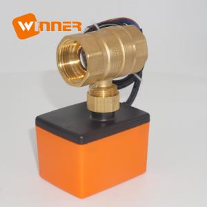 Best 3 Point Motor Actuated Ball Valve , Casting Forged Brass Mini Ball Valve wholesale