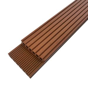 Teak Color Matte Surface Traditional WPC Decking Waterproof