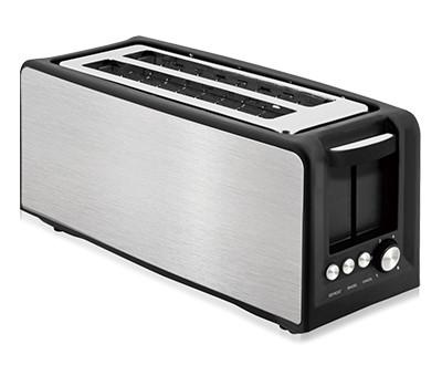 Cheap Rectangle Stainless Steel Bread Toaster 4 Slice Long Toaster for sale