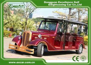 China Classic Design Red Vintage Golf Car Tourist Car With CE Approved on sale