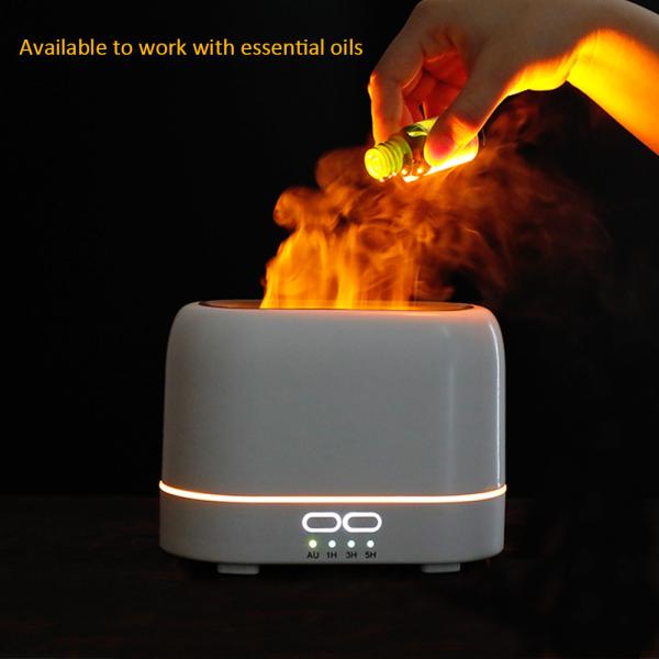 200ml Flame Aroma Diffuser Portable For Hotel / Bedroom