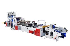 China Rewinding Tissue Fully Automatic Biodegradable Bag Making Machine With Gusset on sale