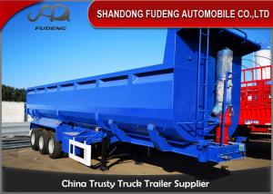 Best Stone Transport 6mm Side Wall 3 Axle Q345B Tipping Trailer wholesale
