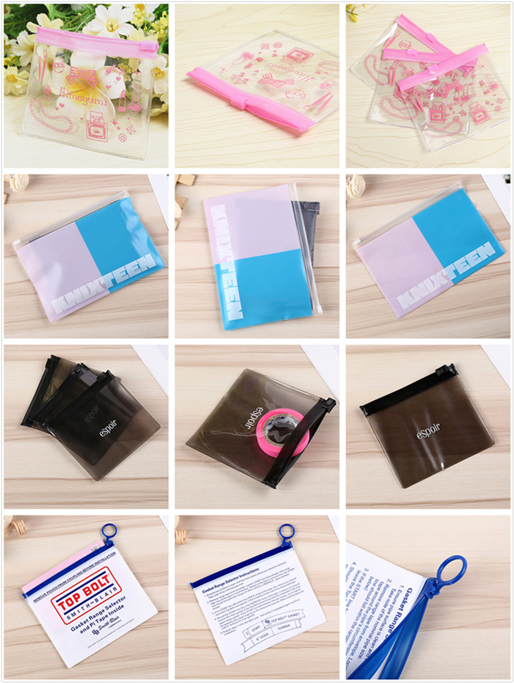 Frosted Zipper Slider Pvc Packaging Phone Cover Case Bag With Gold Logo