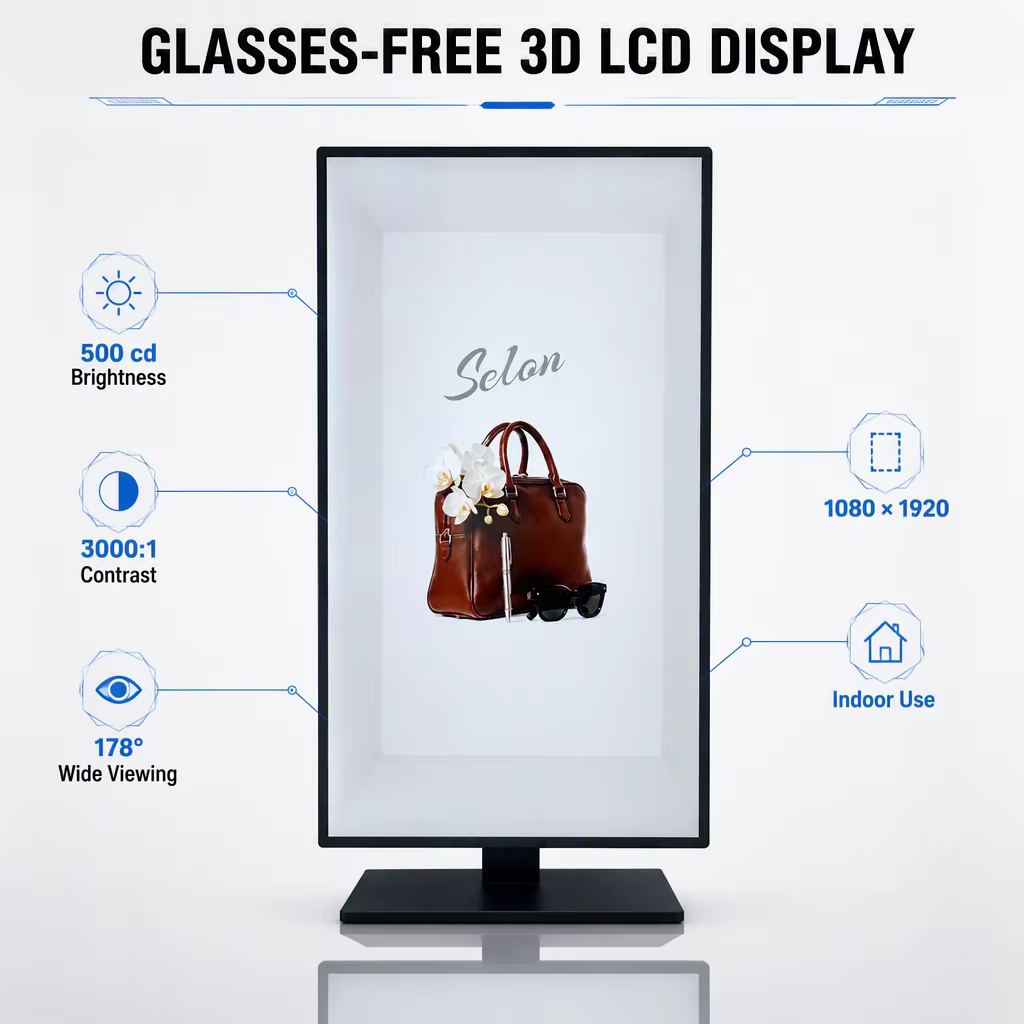 3D spatial display screen
