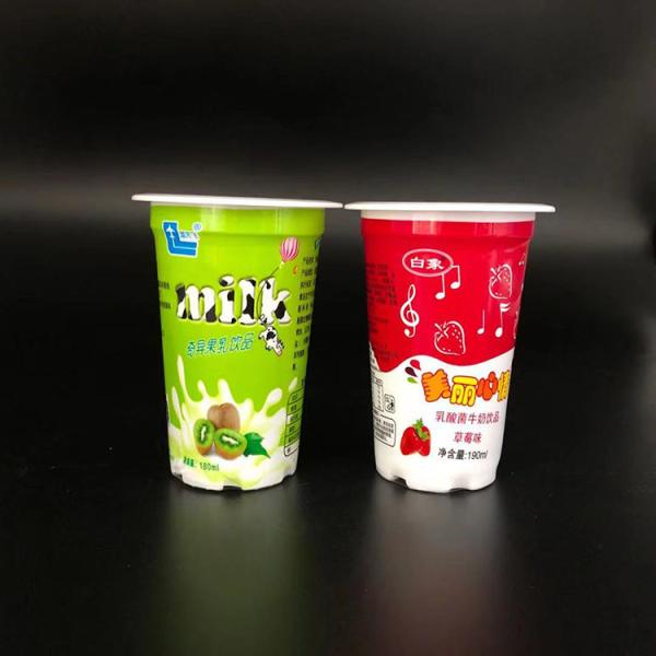 Cheap 180ml Food Grade Yogurt Plastic Cup Frozen Yogurt Cup With Lid for sale