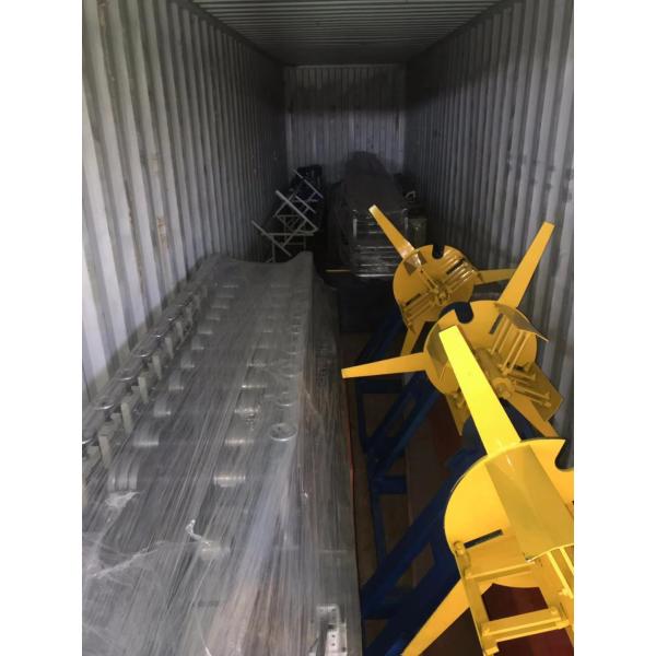 Two line Stud and track Omega profile roll forming machine with servo motor control