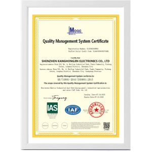 Shenzhen Kanghongjin Electronics Co., Ltd Certifications