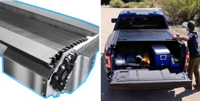 Waterproof Aluminum Alloy Electric Retractable Pickup Truck Bed Tonneau Cover for Ford Ranger T9