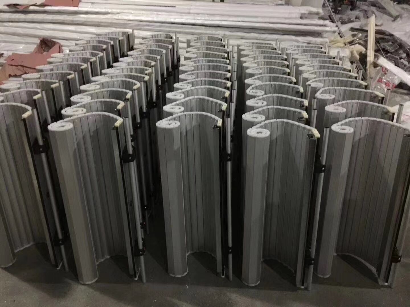 Comercial OEM Service Fire Fighting Truck Manual Rolling Sliding Aluminum Alloy Profile Auto Roll up Metal Garage Door