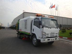 Best Multifunction Road Sweeper Truck 5tons , Vacuum Sweeper Trucks With Washer wholesale