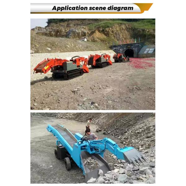 2km Speed Tunnel Crawler Mucking Loader Machine Energy Efficiency