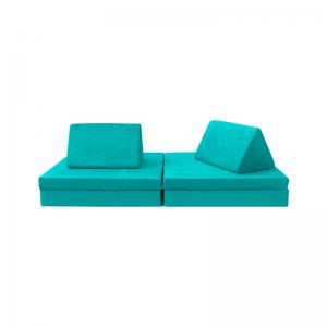 Best OPEN-ENDED PLAY 6 PIECE VELVET FABRIC MODULAR SOFA WITH PROTECTIVE LINER wholesale