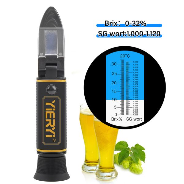 Robust Sugar Content Refractometer Resistant to Harsh Environments Ideal for Sugar Concentration Testing in Field and Lab