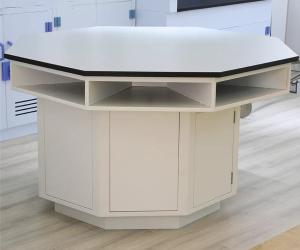 China Octagonal Laboratory Work Benches Laboratory Working Table For School Student on sale
